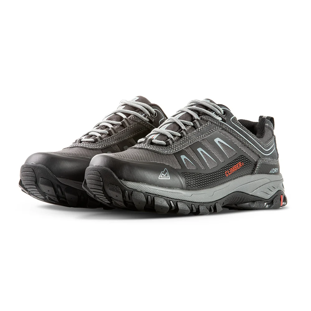 ZAPATILLA OUTDOOR IMPERMEABLE CLIMBER DAVOS GRIS HOMBRE